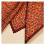 men - POCKET SQUARES - Hand Rolled Anello Rosso