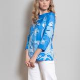 women - Clothing Blusa Parrot 3/4 Blu