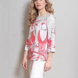 women - Clothing Blusa Parrot 3/4 Rosa