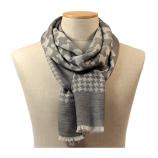 women - SCARVES AND LONG SCARVES - 70x200 wool cashmere silk Ascanio Grigio