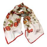 women - SCARVES AND LONG SCARVES - 45x180 Silk Maria Rosso