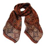 women - SCARVES AND LONG SCARVES - 45x180 Silk Turandot Rosso