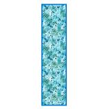 women - SCARVES AND LONG SCARVES - 45x180 Silk Fiore Provenzale Azzurro