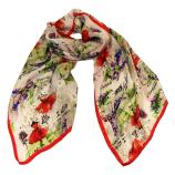 women - SCARVES AND LONG SCARVES - 45x180 Silk Ballerine Rosso