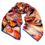 women - SCARVES AND LONG SCARVES - 45x180 Silk Arco iris Indaco