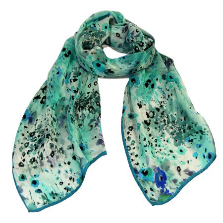 women - SCARVES AND LONG SCARVES - 45x180 Silk BF0003FF Fiore Provenzale