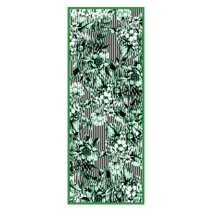 DONNA - SCIARPE E STOLE - 70x180 Crepe di seta Audacia Verde