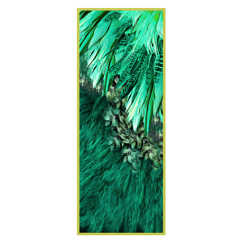 women - SCARVES AND LONG SCARVES - 70x180 Silk Crepe Livrea Verde