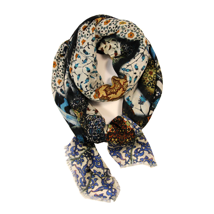 women - SCARVES AND LONG SCARVES - Oberon Blu