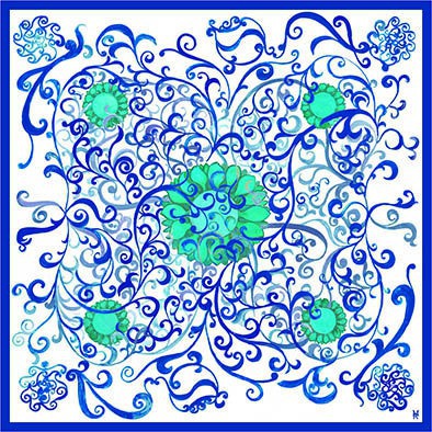 Bandana Girasole Azzurro