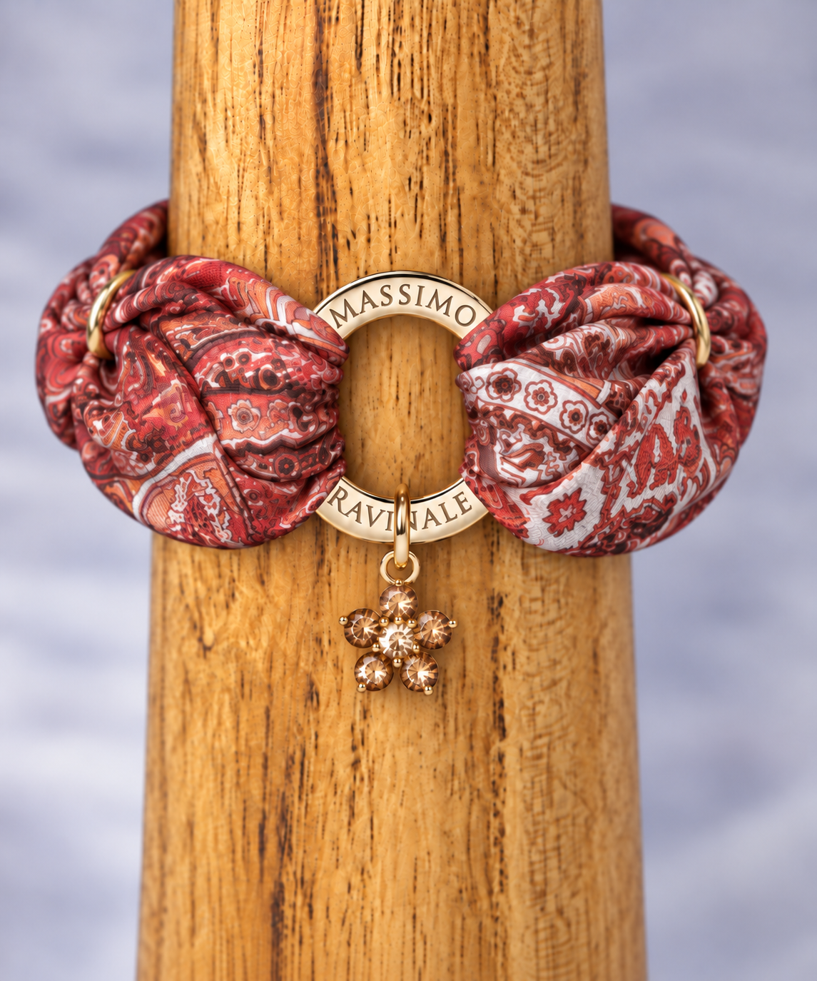 Bracciale Vanity Seta Anastasia Rosso