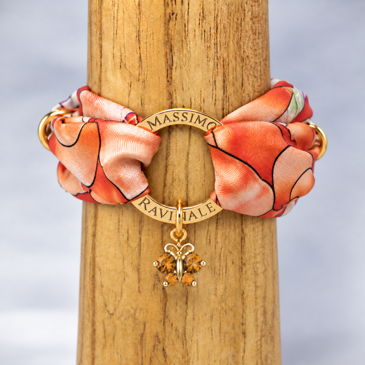 Bracciale Vanity Seta Clori Pesca
