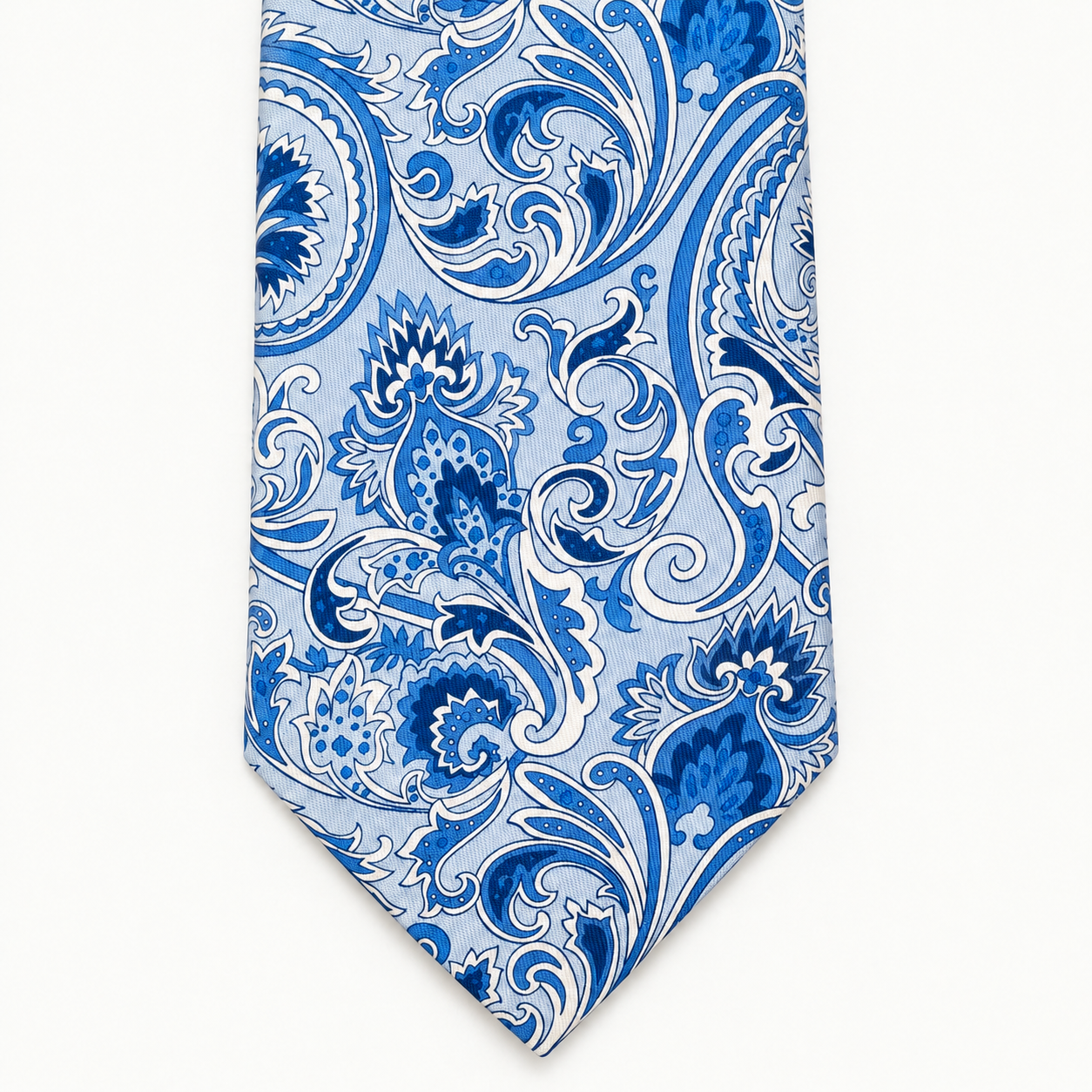 CRAVATTA FLORENTINE ARABESQUE CELESTE