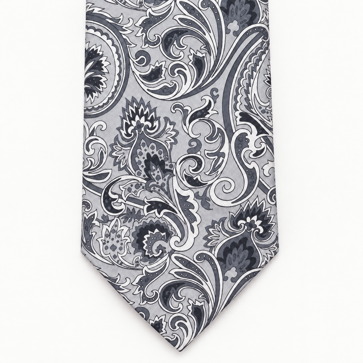 CRAVATTA FLORENTINE ARABESQUE GRIGIO