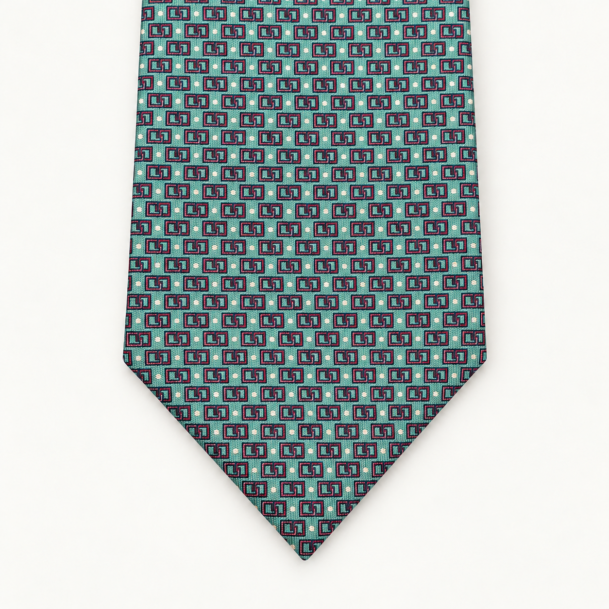 CRAVATTA TUSCAN MONOGRAM ACQUAMARINA