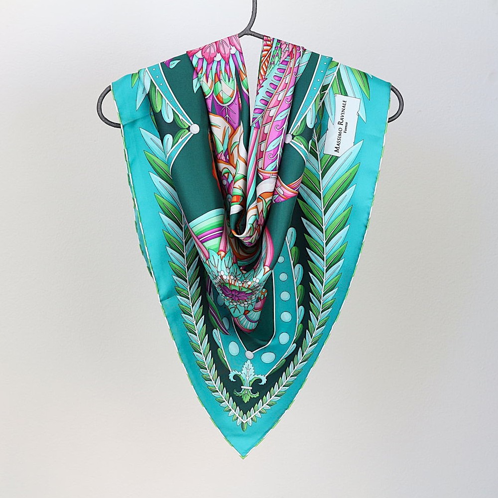 Foulard Amapola Petrol Viola