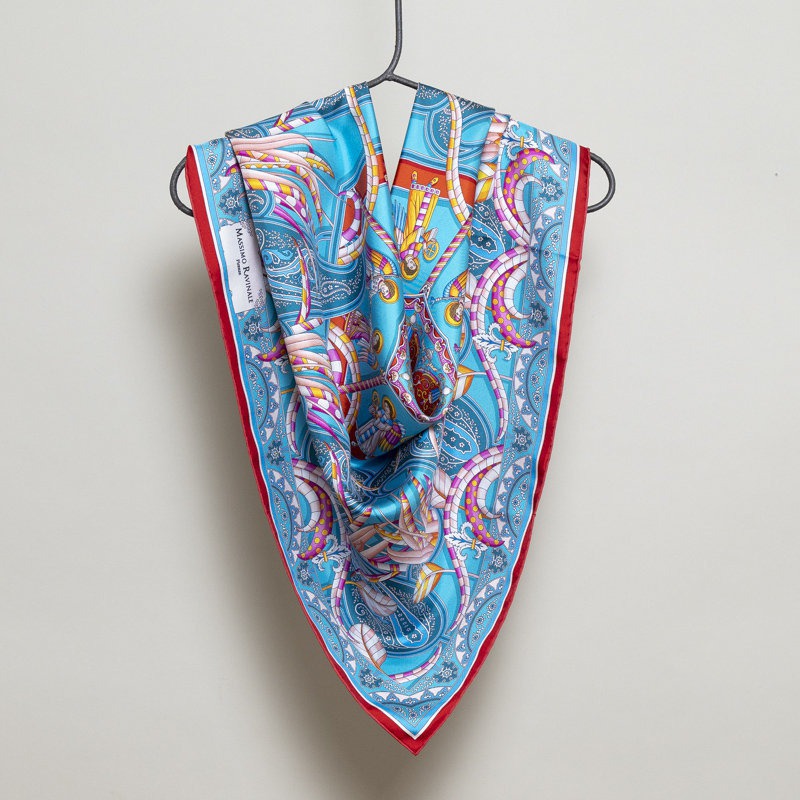 Foulard Angeli Musicanti Turchese