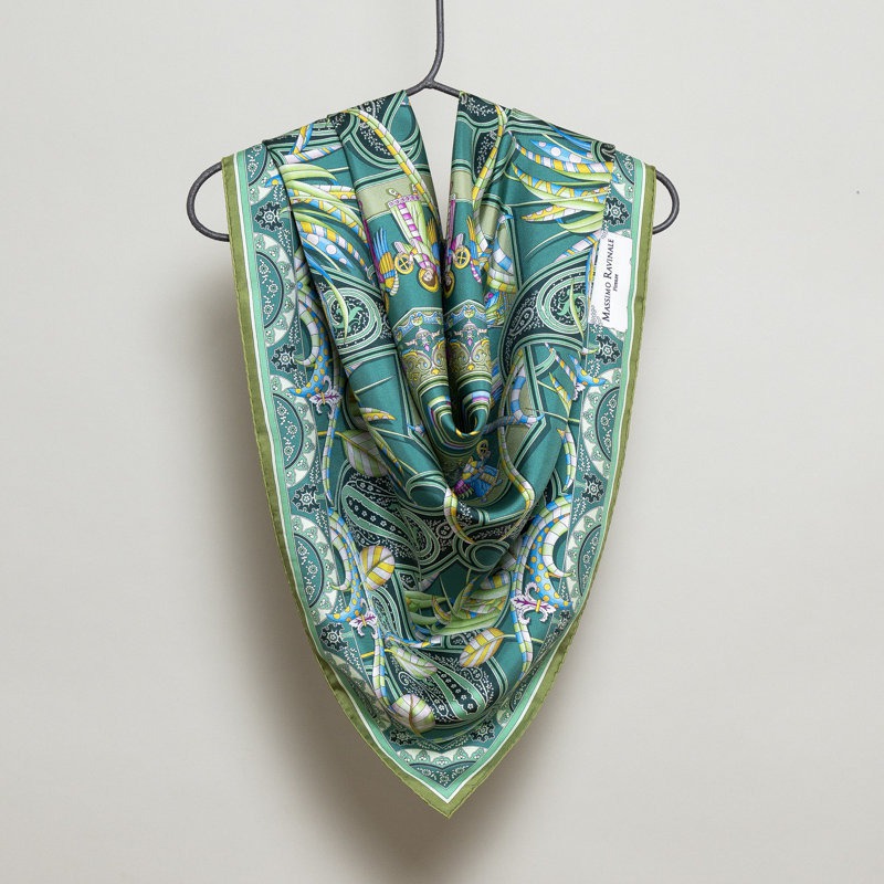 Foulard Angeli Musicanti Verde