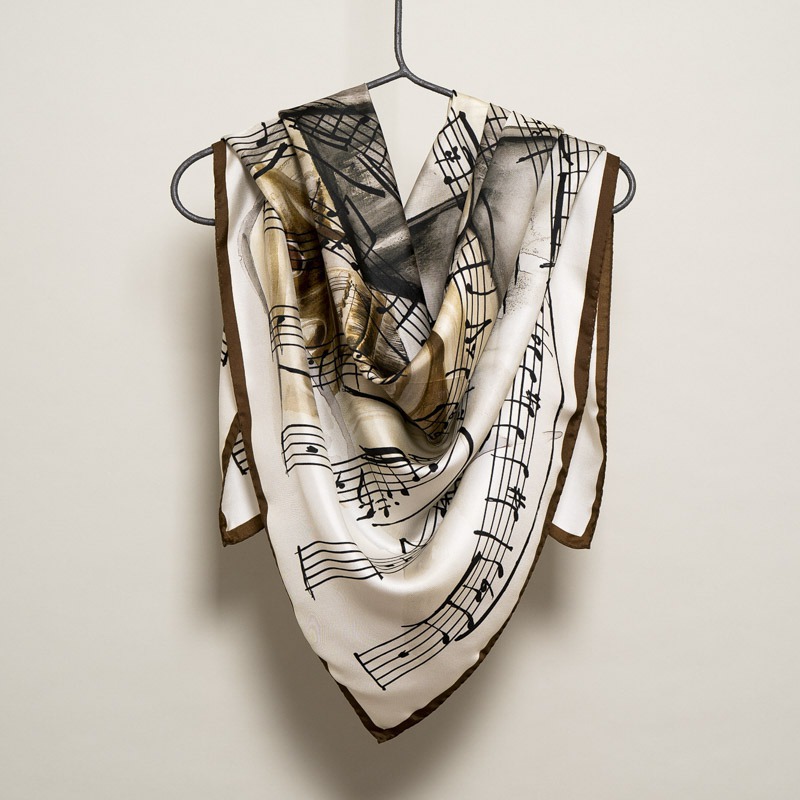 Foulard Musica Marrone — SOLD OUT