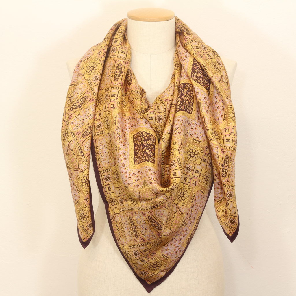 Grand Foulard Anastasia Marrone Beige