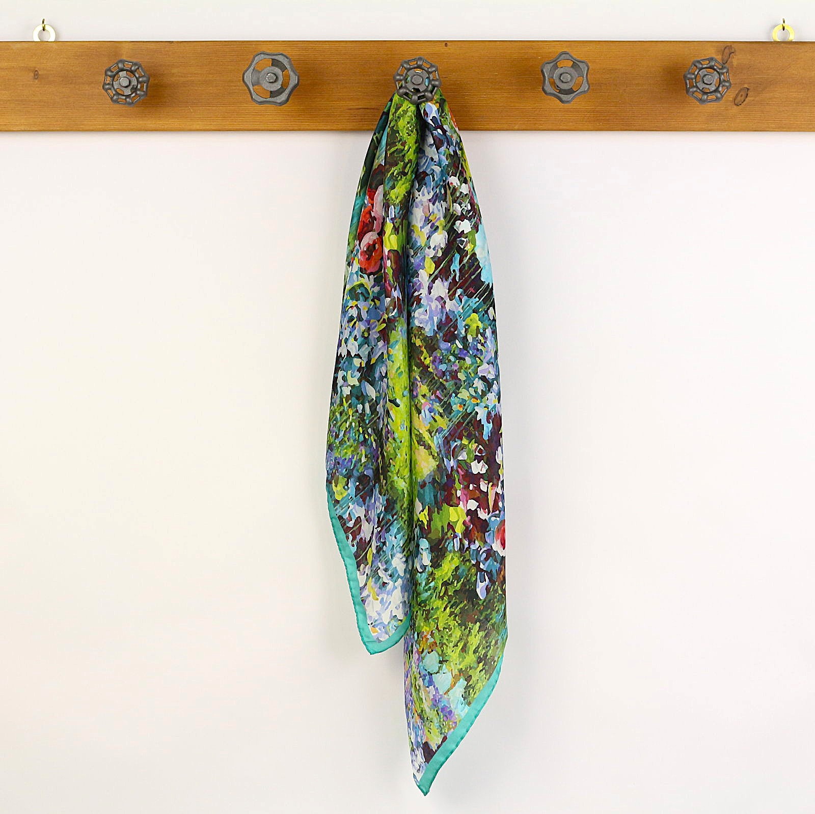 Foulard Monet Colorato Verde