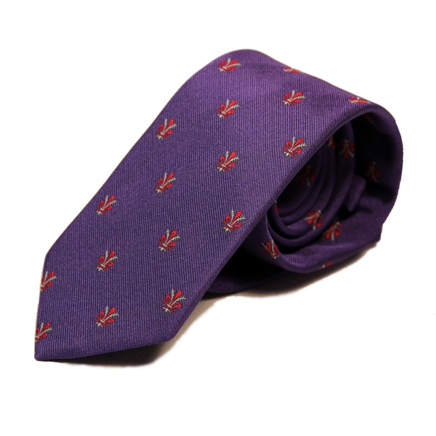 Red Violet Giglio Fiorentino Tie