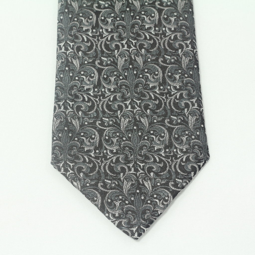 Grey Black Giglio Ramage Tie