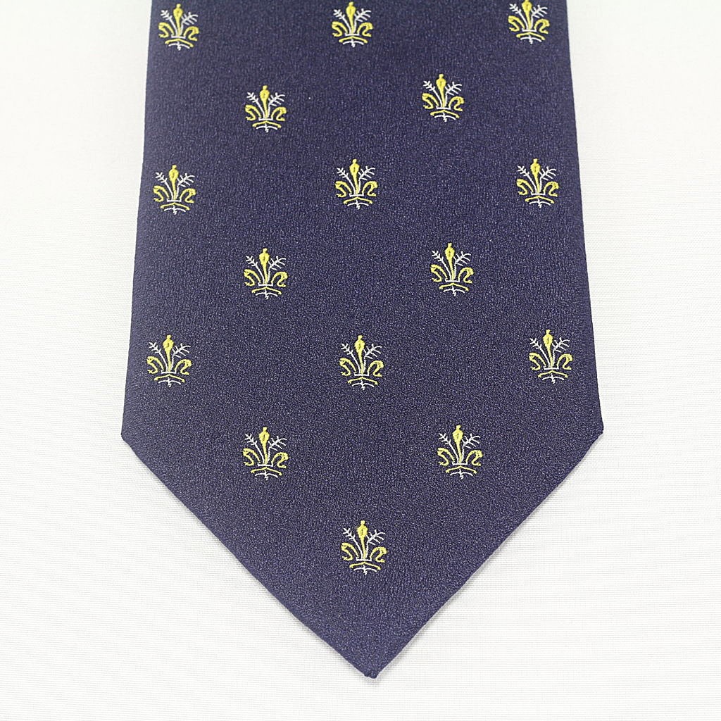Yellow Navy Giglio Fiorentino Tie