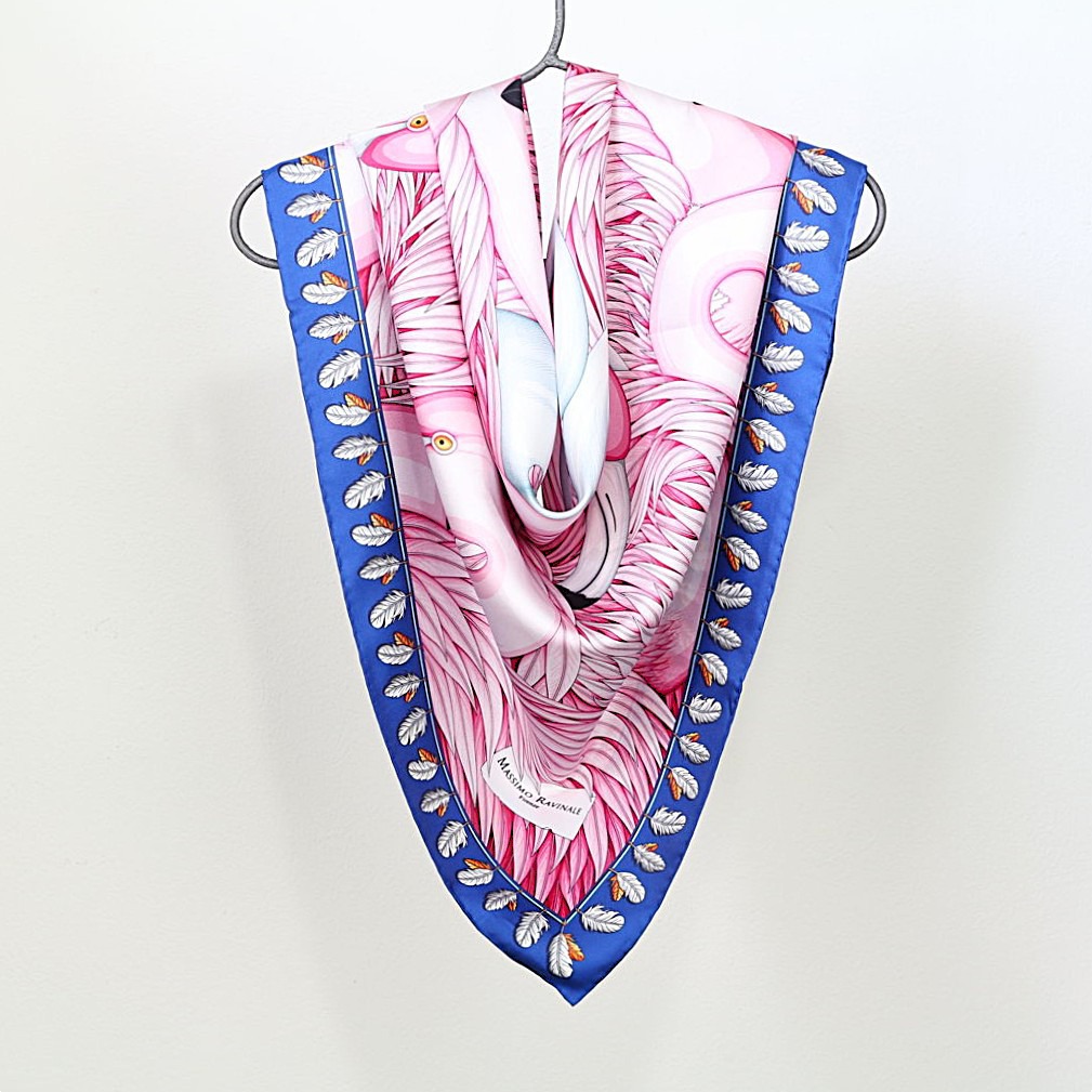 Foulard Intruso Blu Rosa