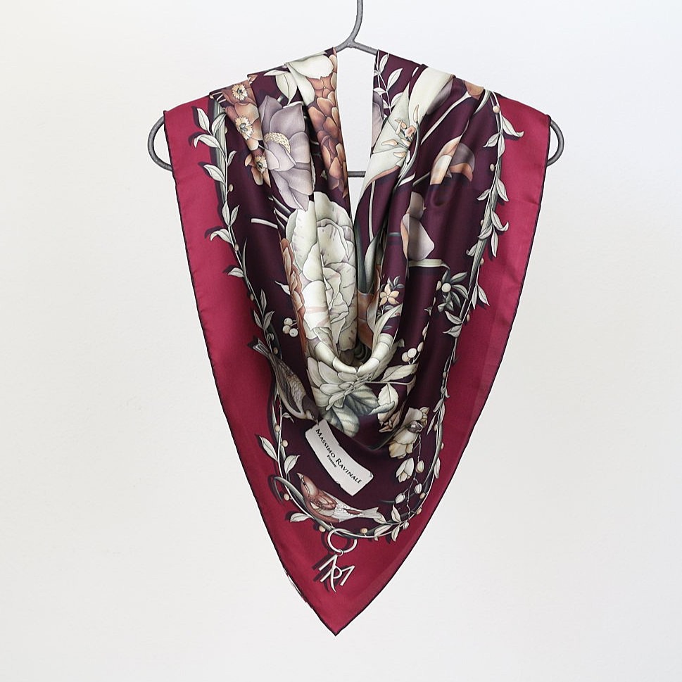 Foulard Clori Bordeaux