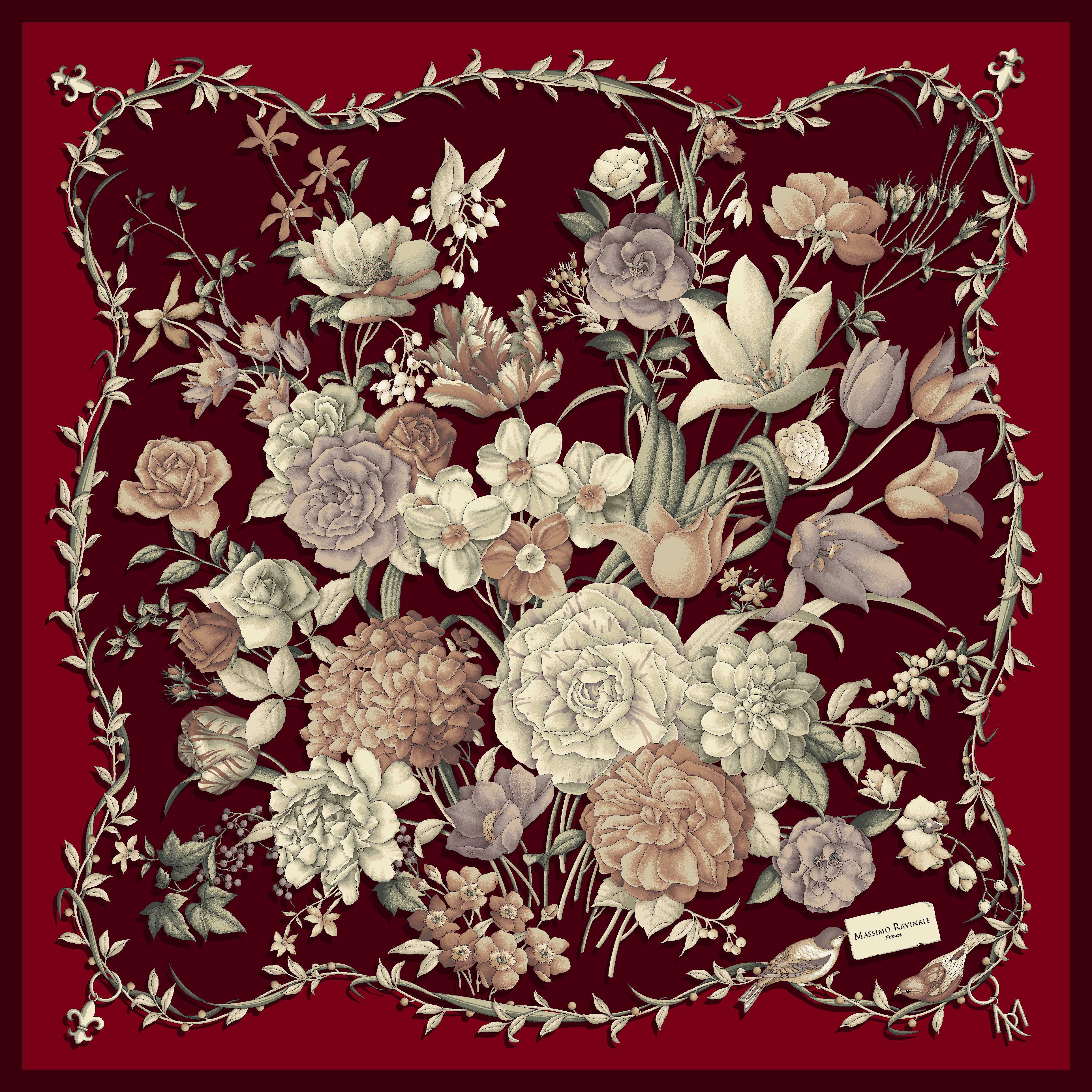 Foulard Clori Bordeaux