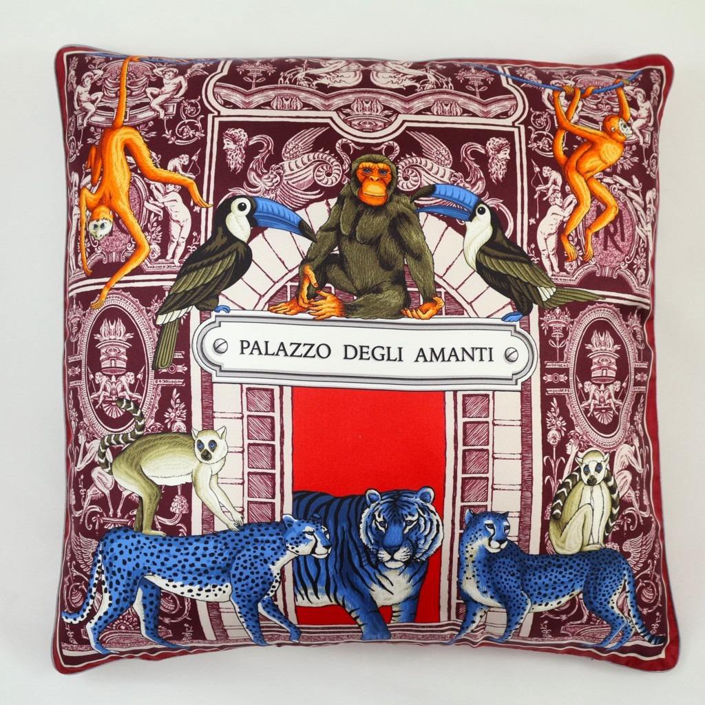 Cuscino Palazzo Degli Amanti Bordeaux