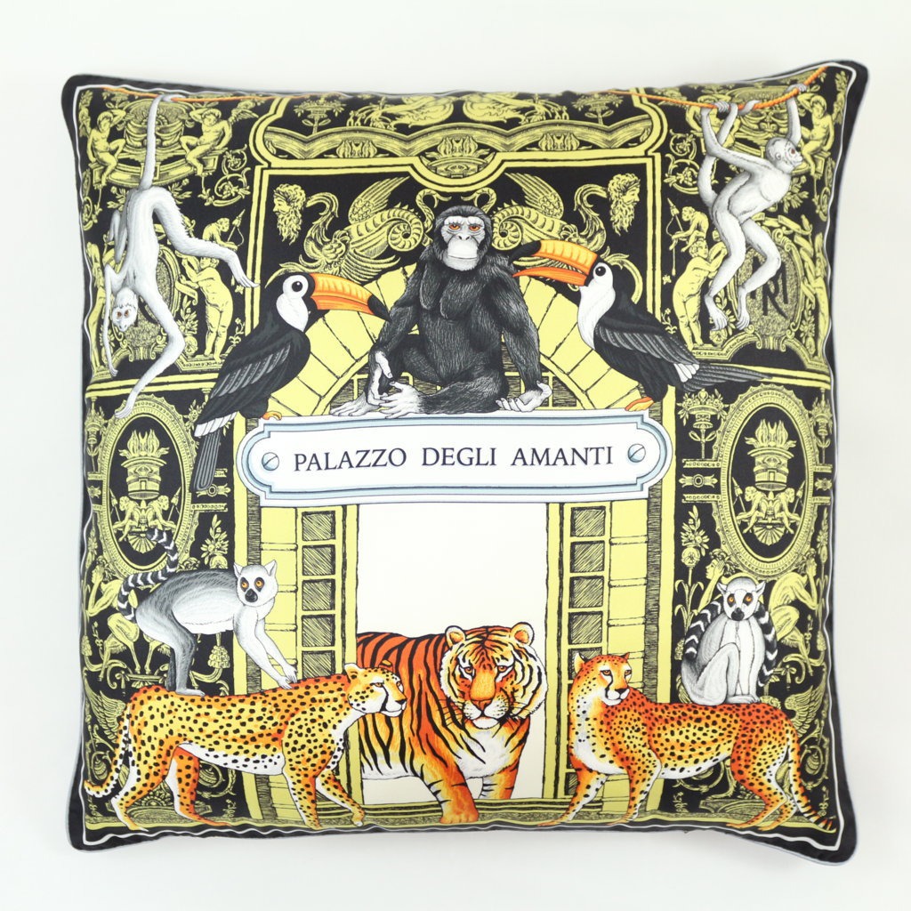 Cuscino Palazzo Degli Amanti Nero Oro