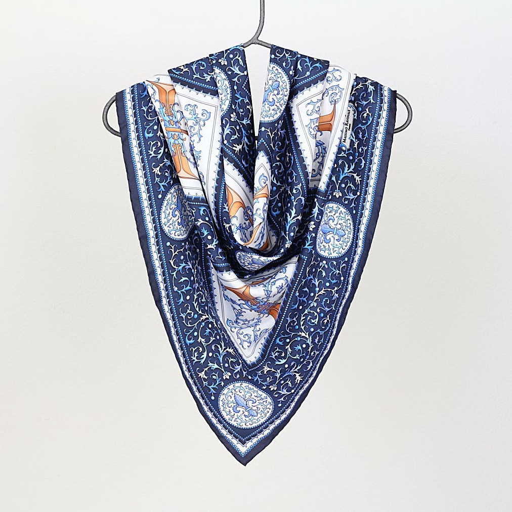 Foulard Carta Fiorentina Navy