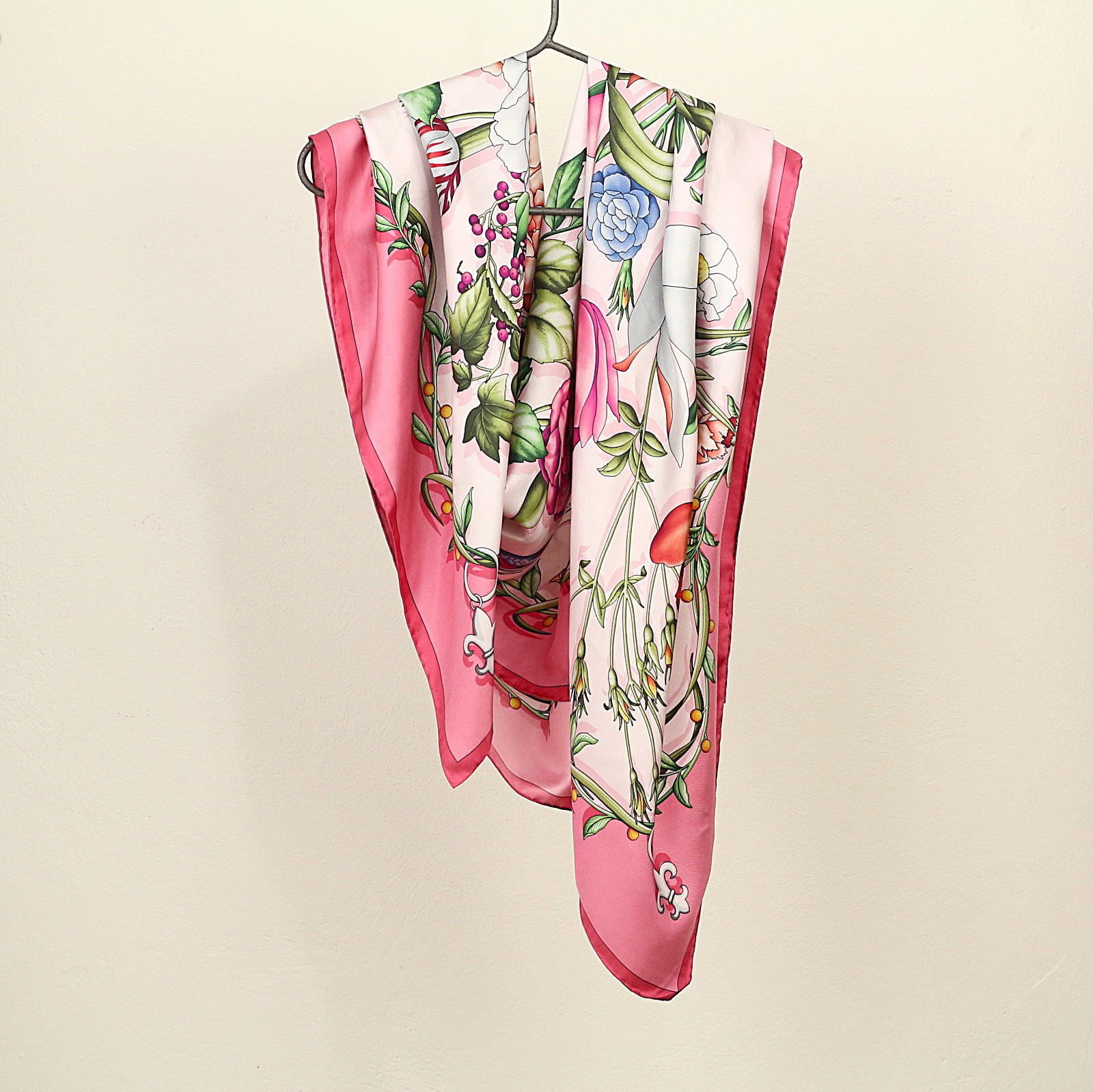Pink Clori Big Square Scarf