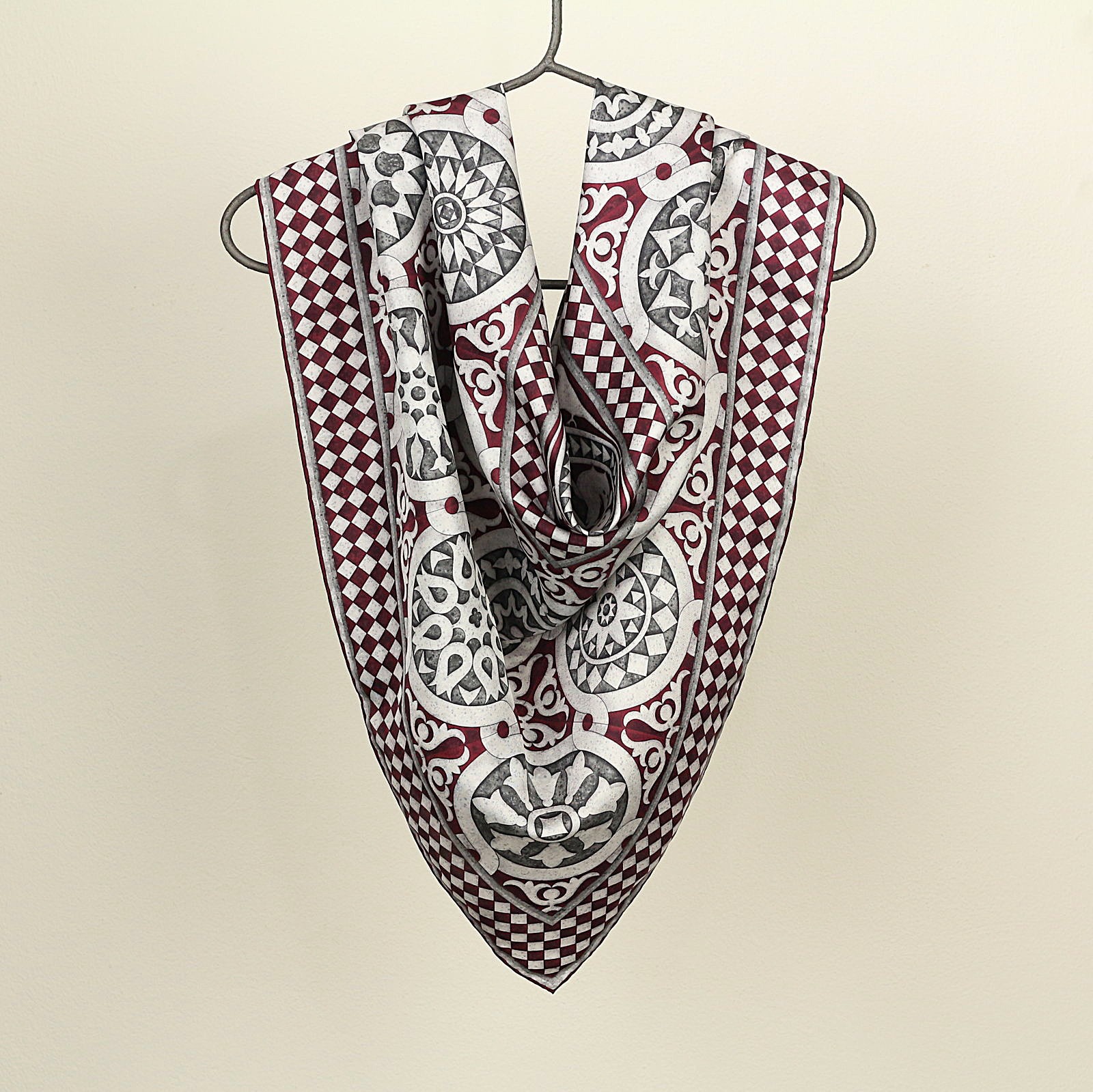 Foulard San Miniato Bordeaux