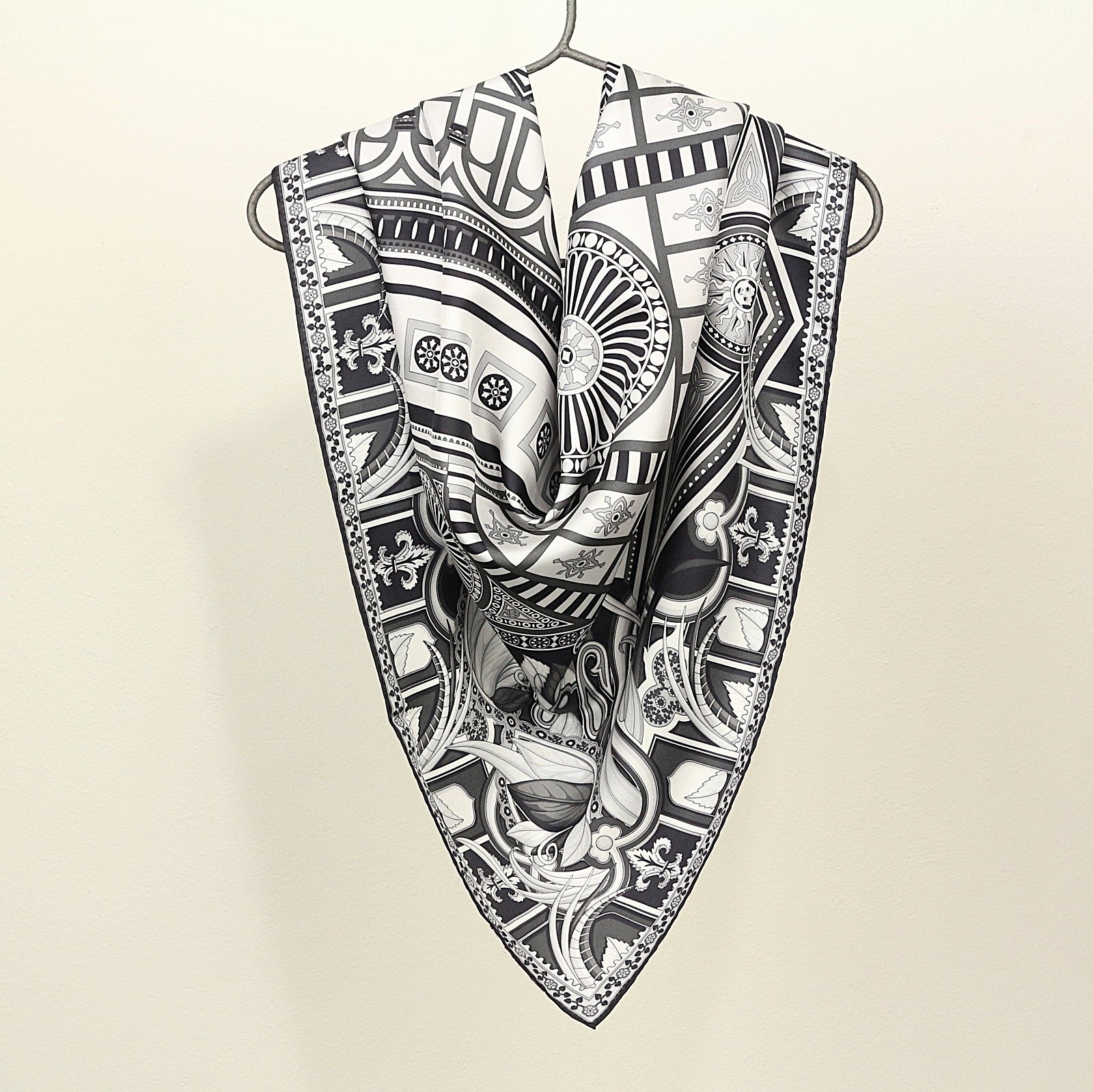 Foulard Santa Maria Novella Nero Bianco