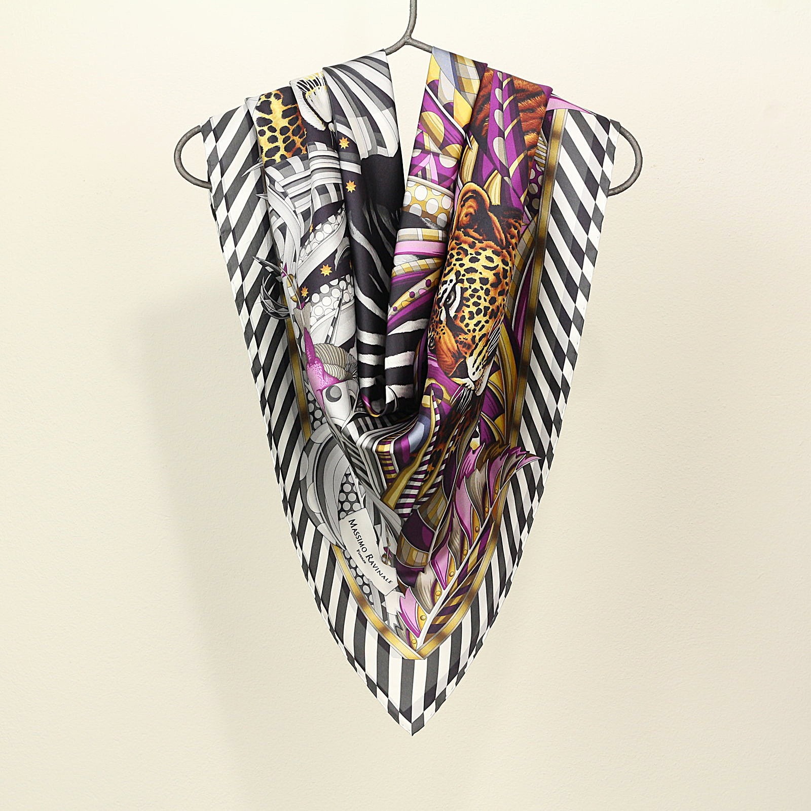 Foulard Safari Grigio Lilla