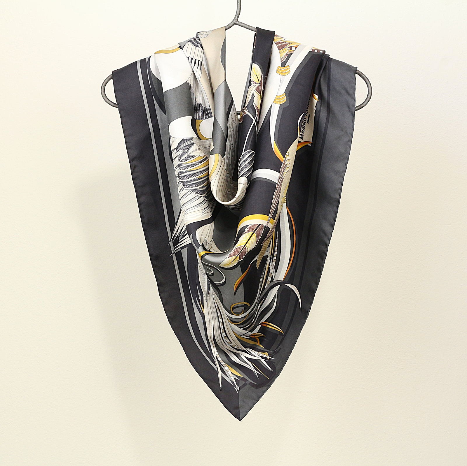 Foulard Ara Lacépède Nero Grigio