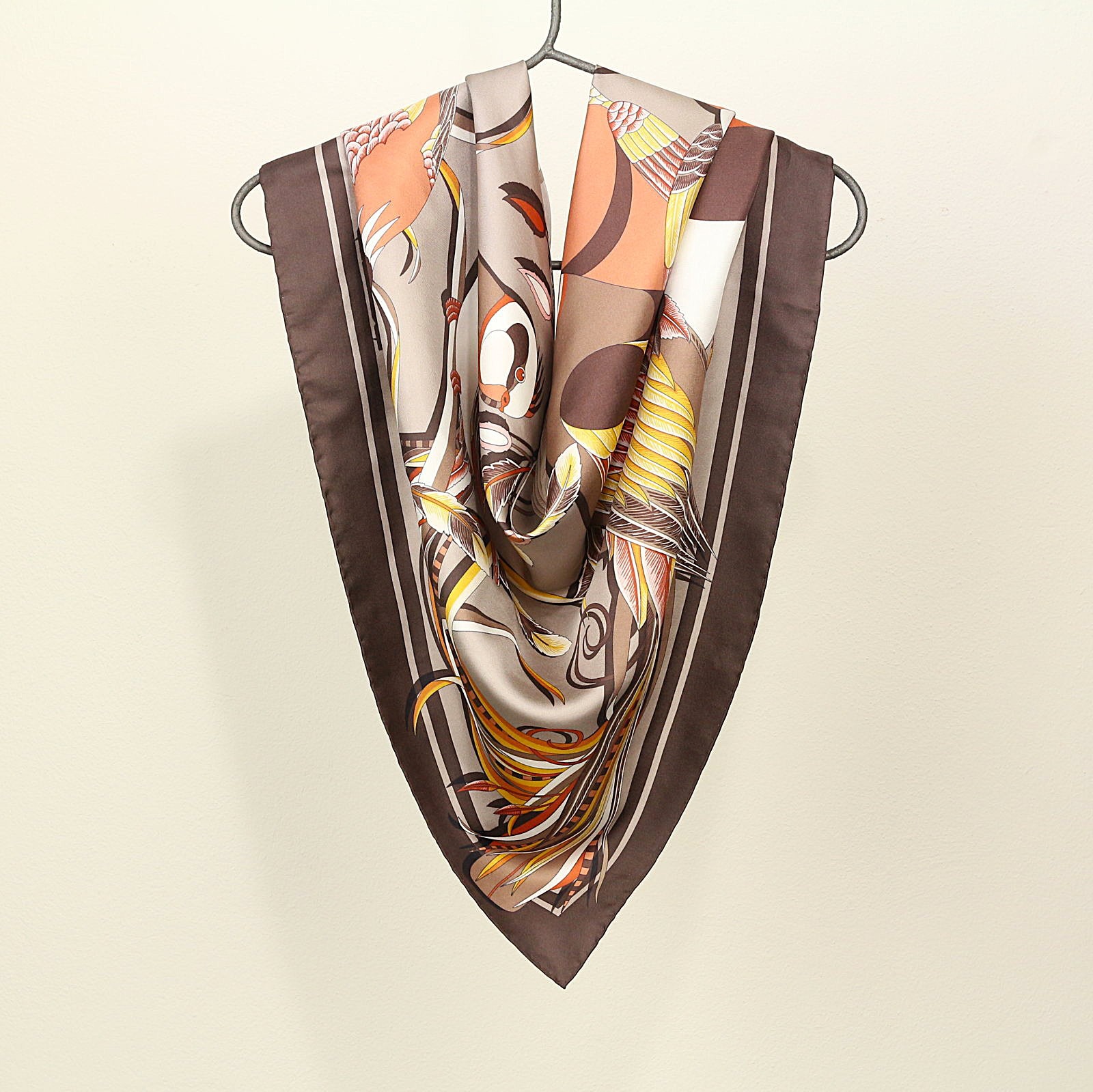 Foulard Ara Lacépède Marrone
