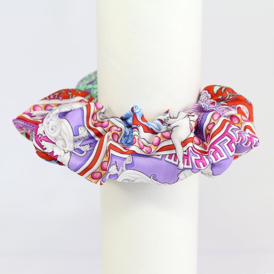 Orange Uffizi Silk Scrunch