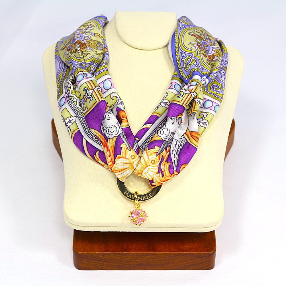 Fuchsia Uffizi Silk Necklace