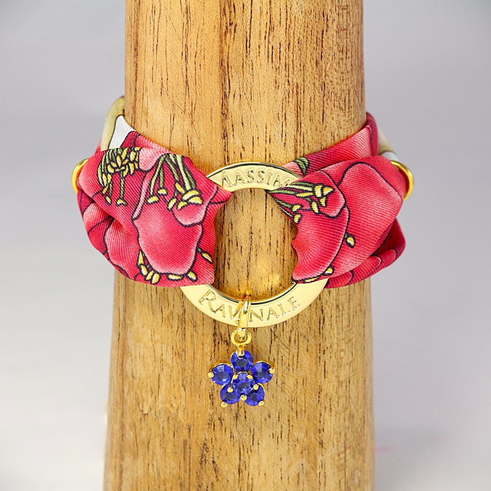 Powder Blue Clori Vanity Silk Bracelet
