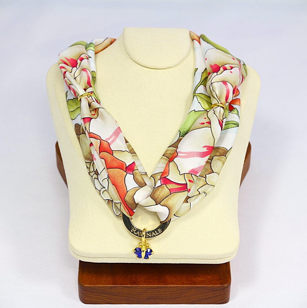 Powder Blue Clori Silk Necklace