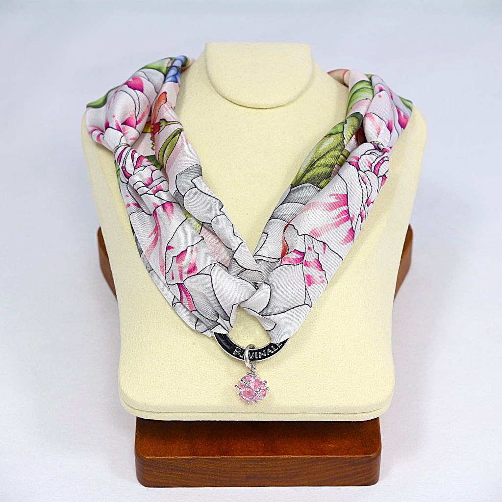 Pink Clori Silk Necklace
