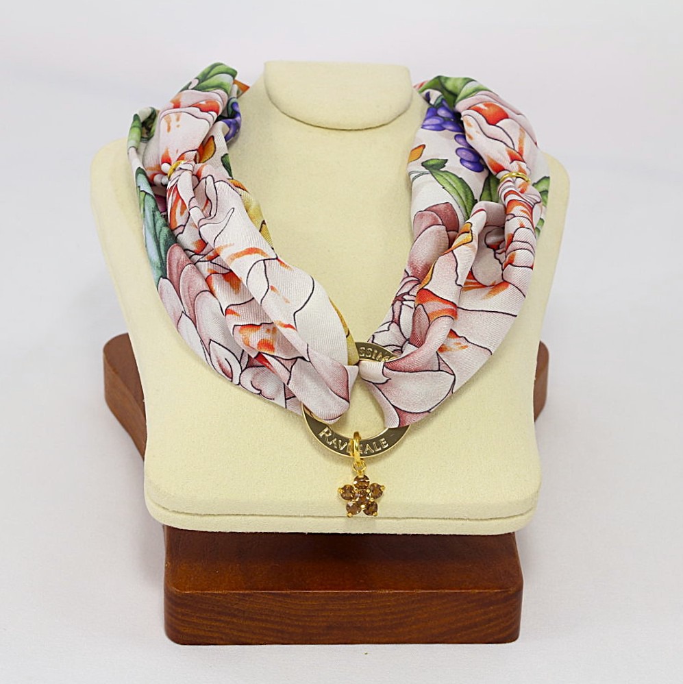 Orange Clori Silk Necklace