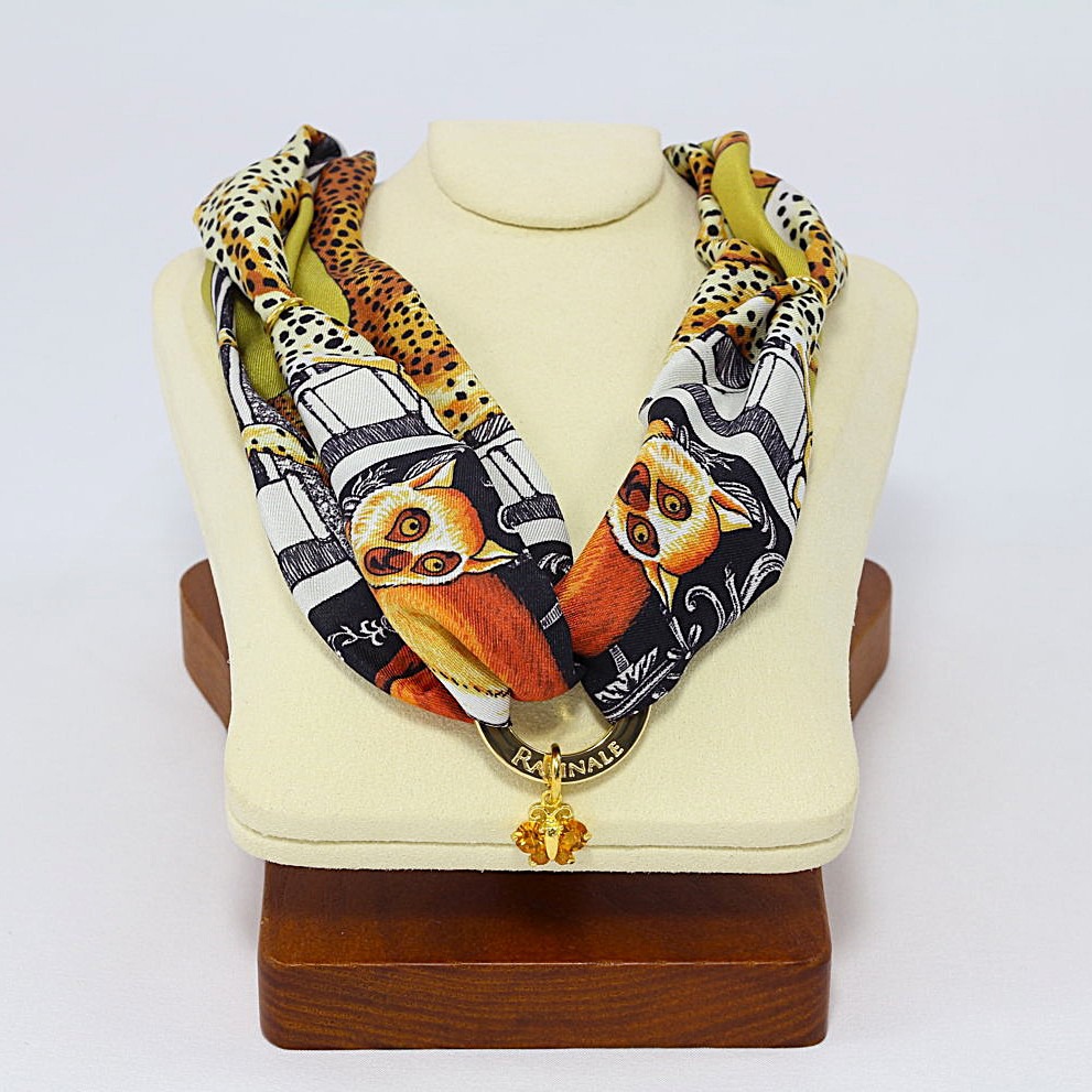 Collana Seta Palazzo degli Amanti Nero Ocra