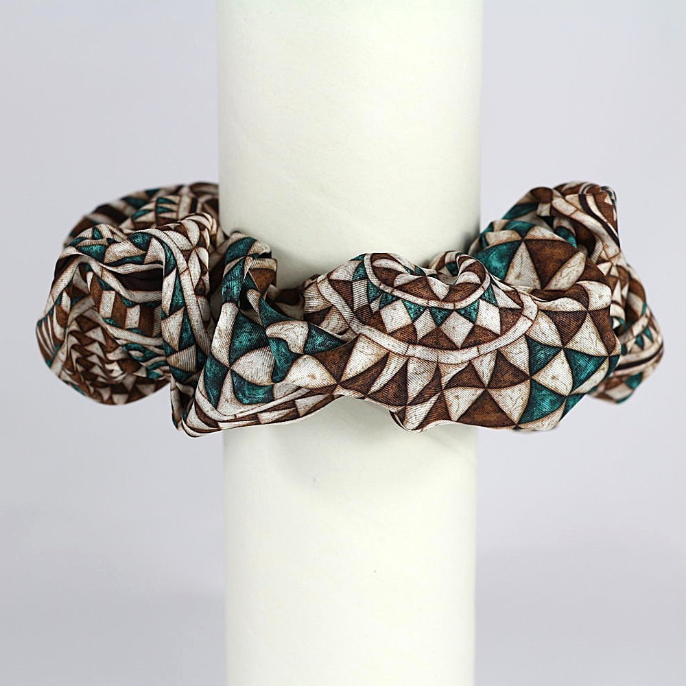 Chocolate Tarsia Marmorea Silk Scrunch