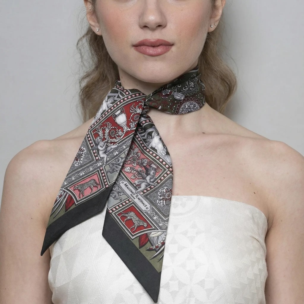 Army Green Uffizi Lavallière