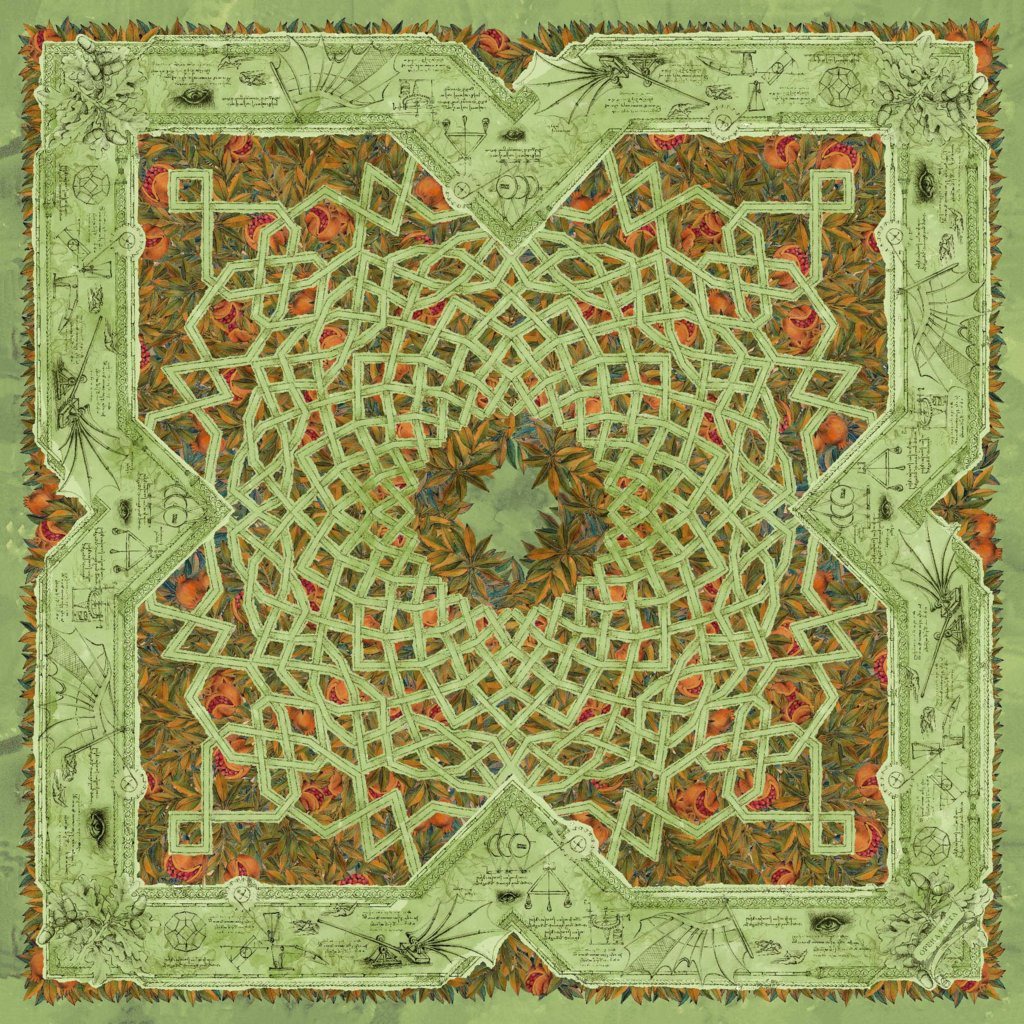 Lime Leonardo Da Vinci Bandana